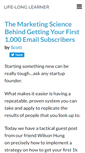 Mobile Screenshot of life-longlearner.com